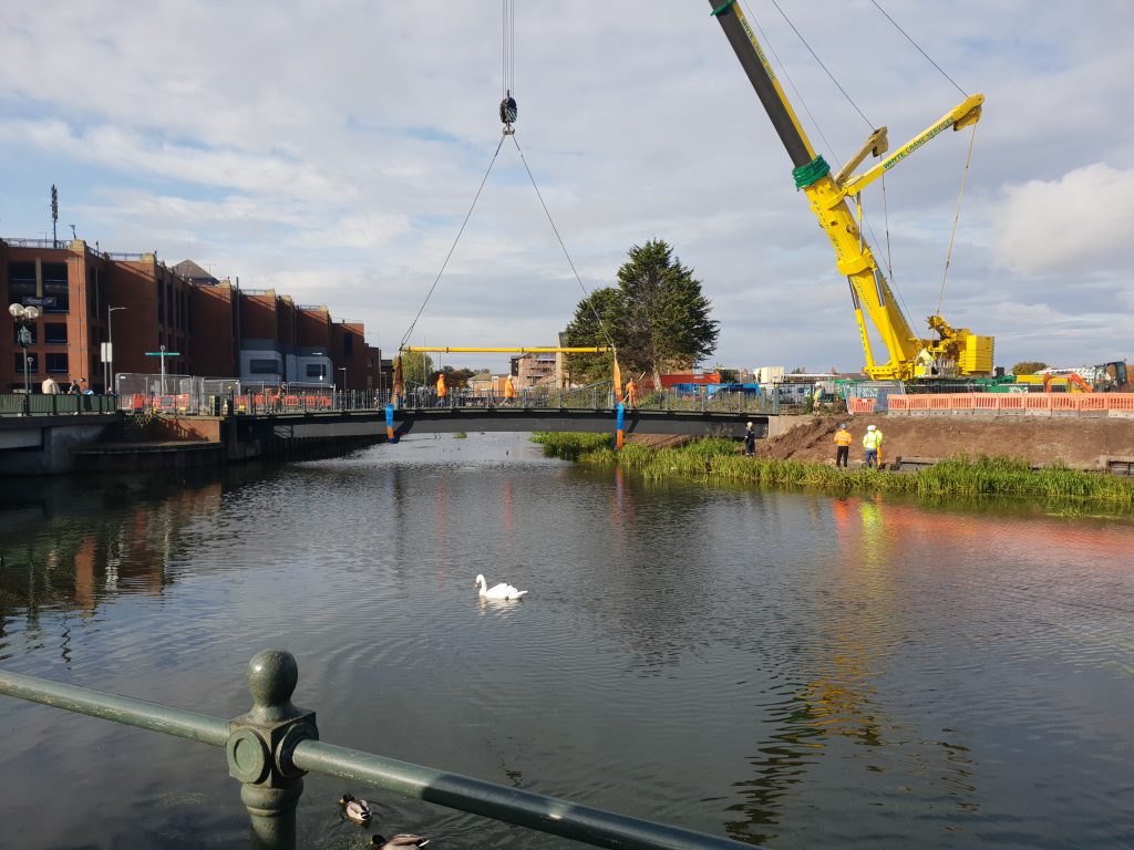 Garth Lane Bridge ready for being lifted