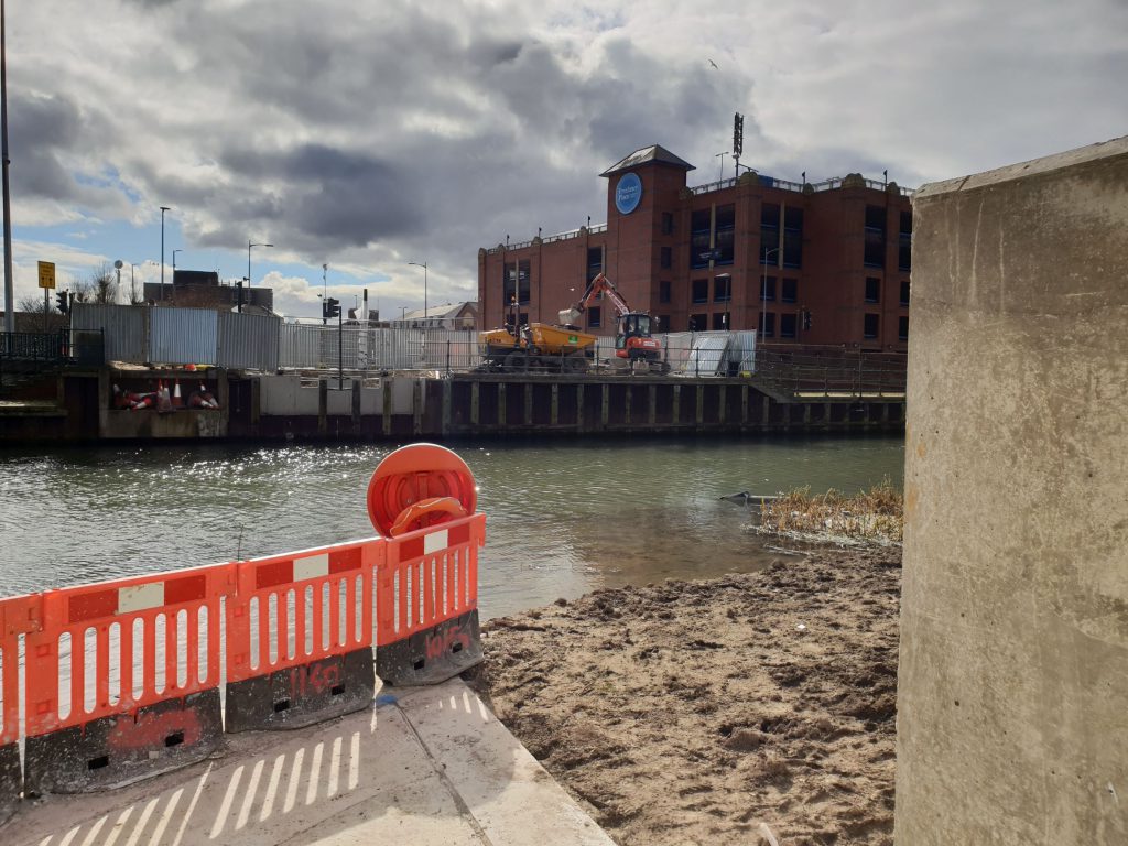 Garth Lane works underway