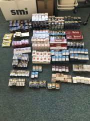 Image of the seized illicit tobacco