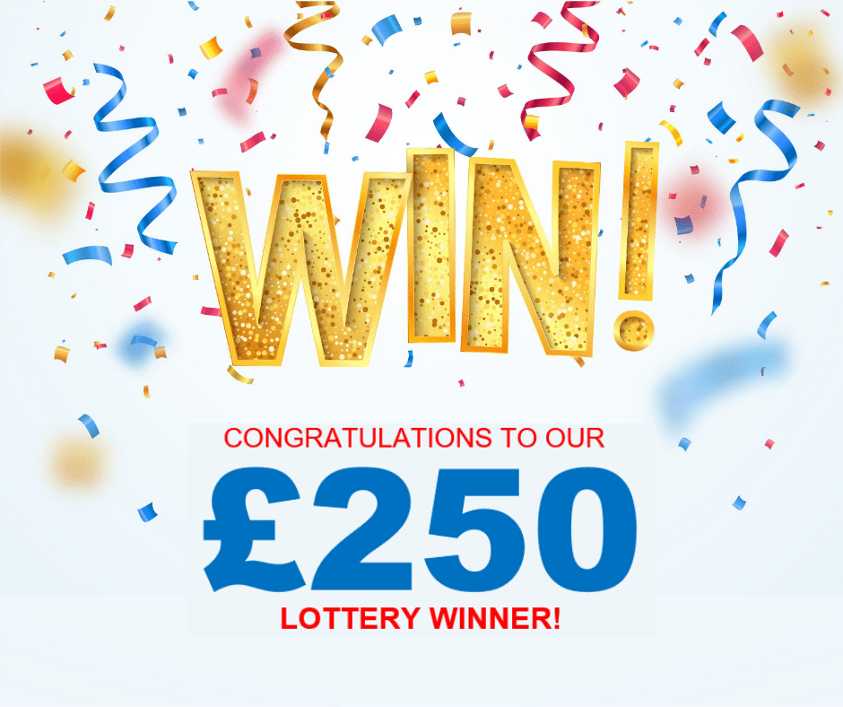 £250 winner on Winsby Community Lottery