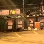 Fly-tipped waste at Garibaldi Street car park.