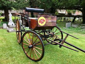 A carriage used as part of the In Bloom display in Great Coates