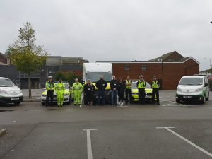 Officers taking part in fly-tipping operation in Grimsby