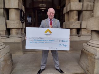 St Andrew's cheque handover