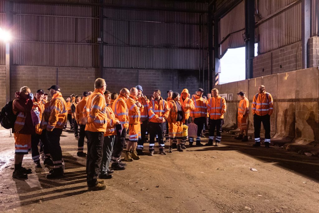 Waste crews at Gilbey Road Depot Crew of the Year Awards