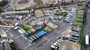 Aerial view of Doughty Road Depot.