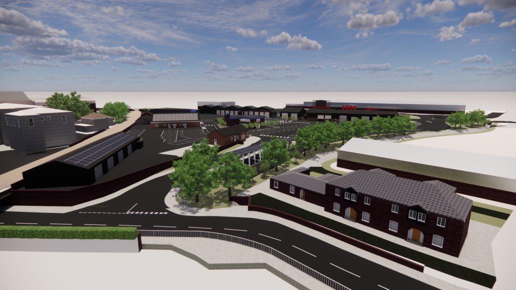 Visualisation of the refurbished depot