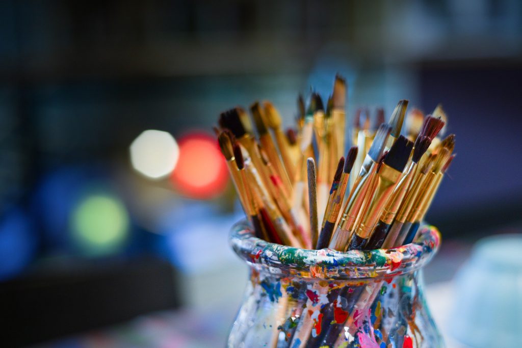 Stock image of art brushes