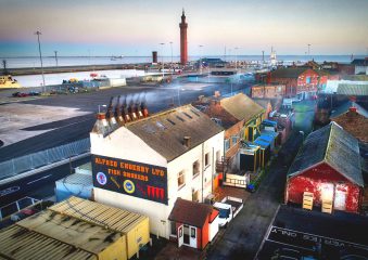 Alfred Enderby smokehouse on the Kasbah, Grimsby Docks