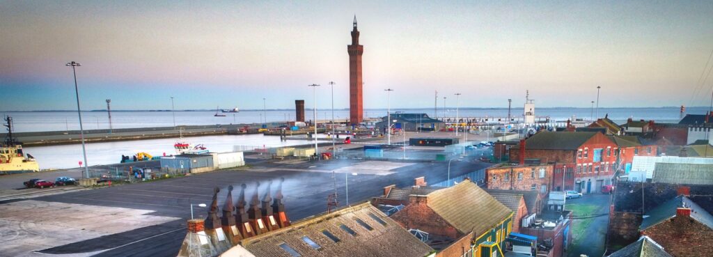 Alfred Enderby smokehouse on the Kasbah, Grimsby Docks