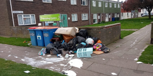 Fly-tipping in Farndale Way