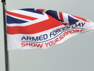 Armed Forces Day flag flying