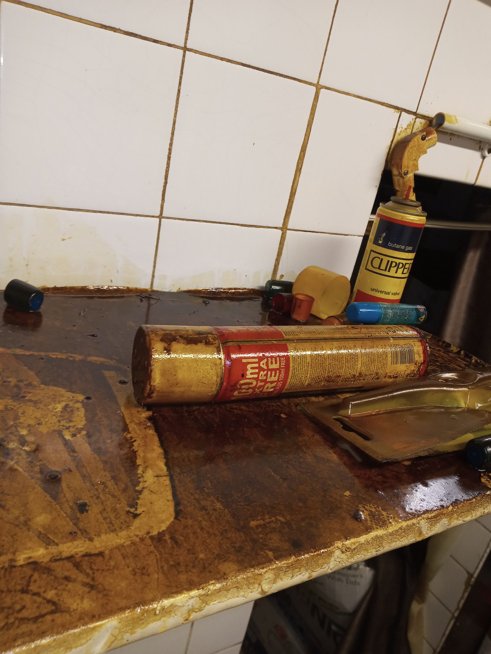 The filth and grime inside China House