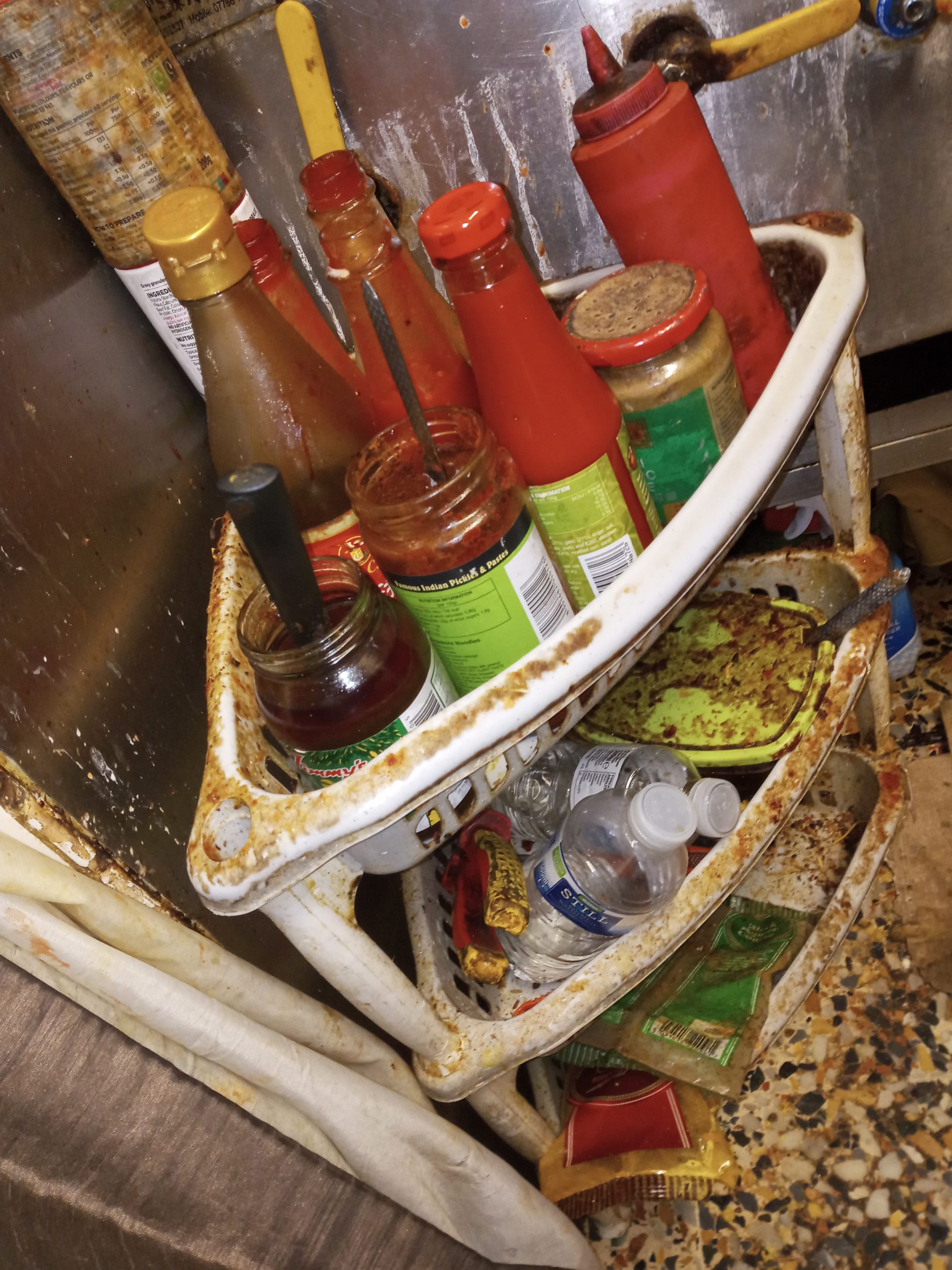 The filth and grime inside China House