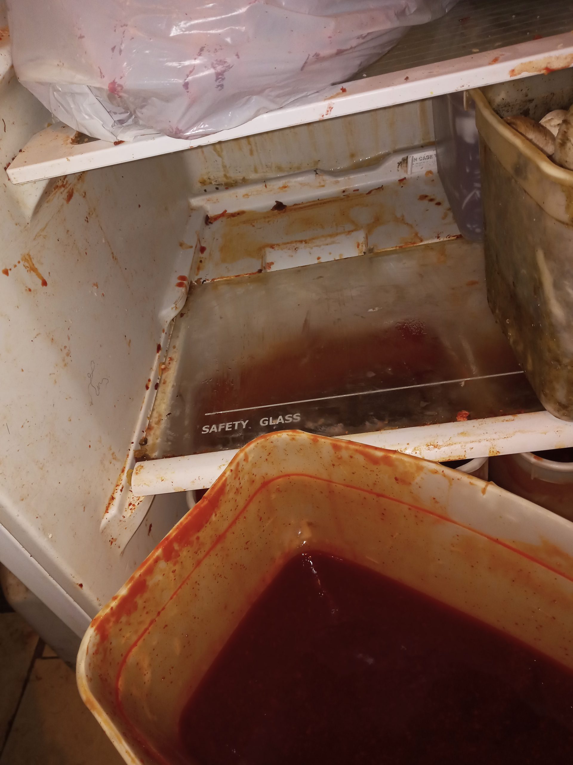 The filth and grime inside China House