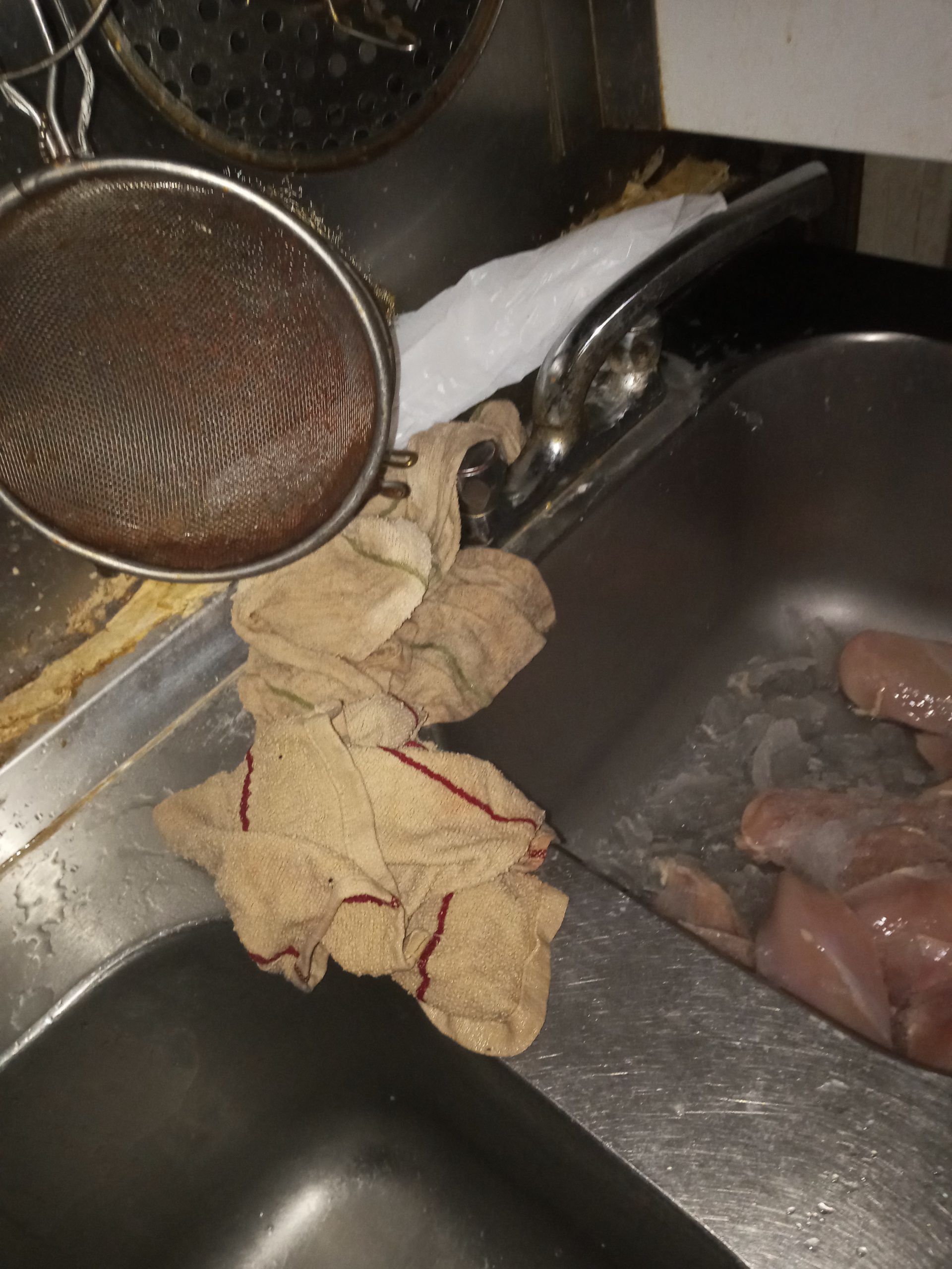 The filth and grime inside China House