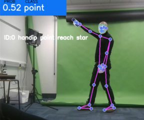 Artificial Intelligence describing a person standing