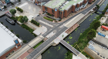 A birds eye view of the town centre