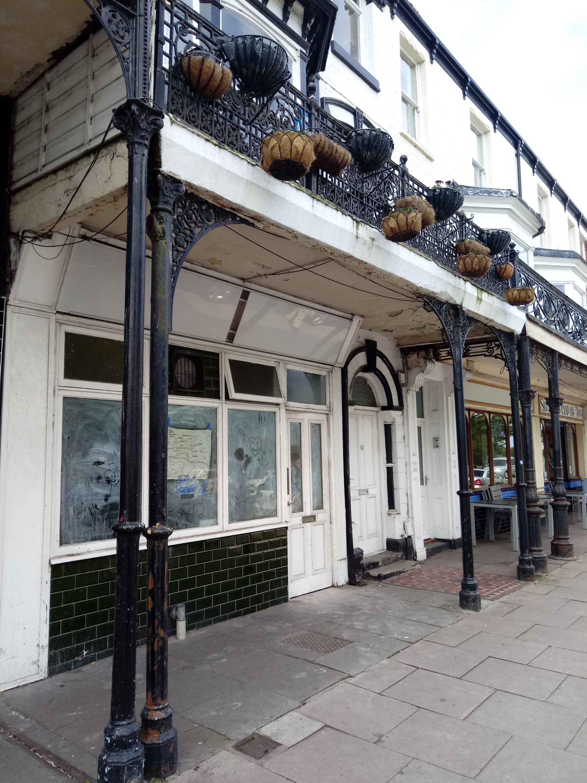 Original shop front and balcony