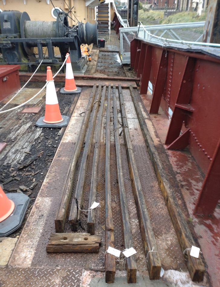 Some of the rotten timber from the deck will be conserved by York Archaeology and brought back to us to be stored in the museum collection