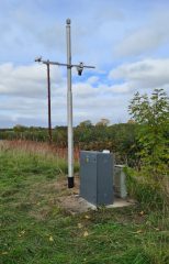 A photo of the upgraded weather station.