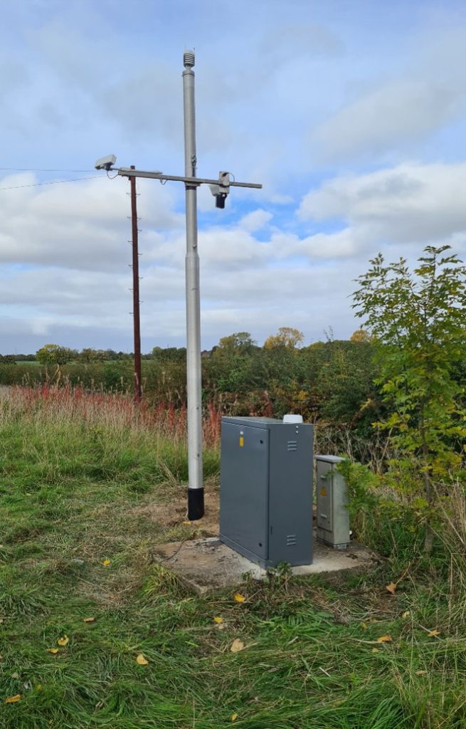 A photo of the upgraded weather station.