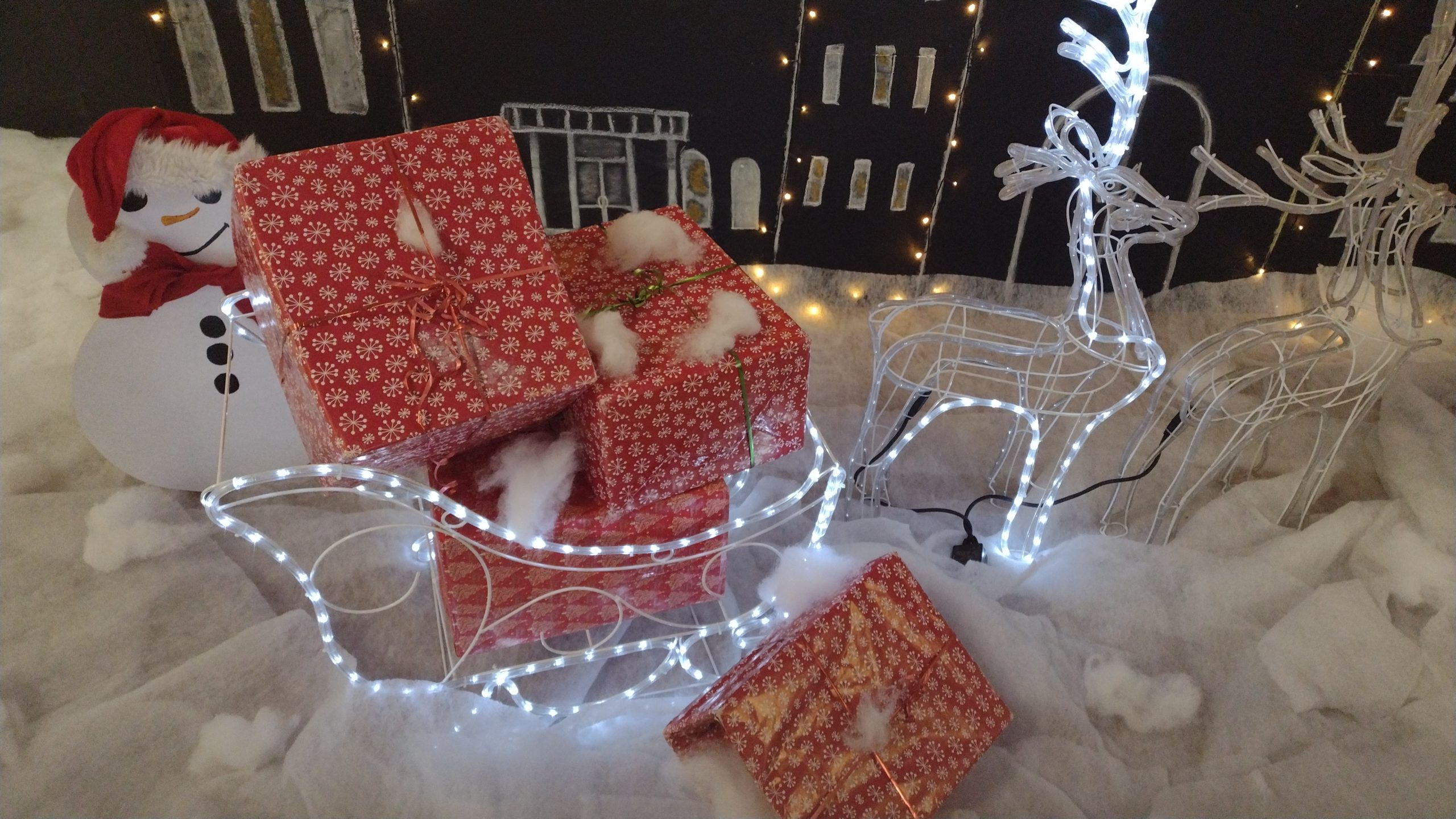 Christmas display at Top Town Market