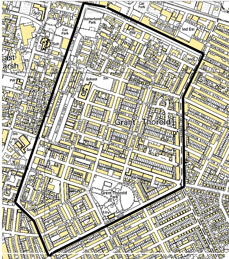 A map of a part of East Marsh