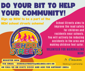 Illustrative poster about School Streets