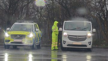 Vehicle checks in Immingham