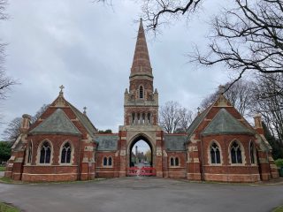 Cemetery chapels undergoing restoration work