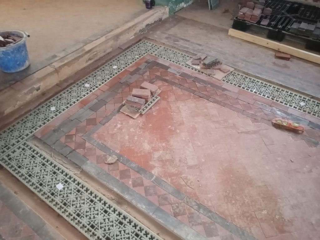 Re-installation of original floor ducts