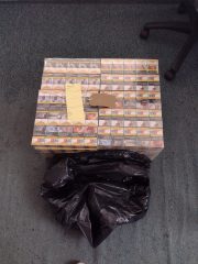 A photo of some seized cigarettes