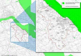 A map showing the Humber Estuary Site of Special Scientific Interest