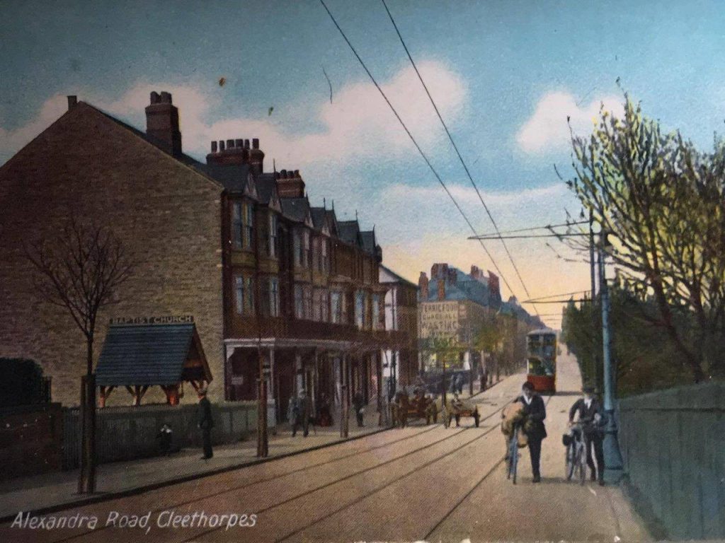 Old postcard image of Nos 21-24 Alexandra Road