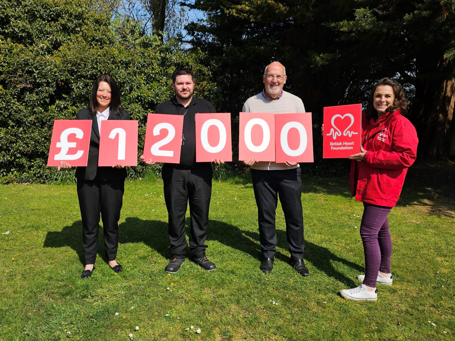 Grimsby Crematorium donates £12,000 to British Heart Foundation NELC