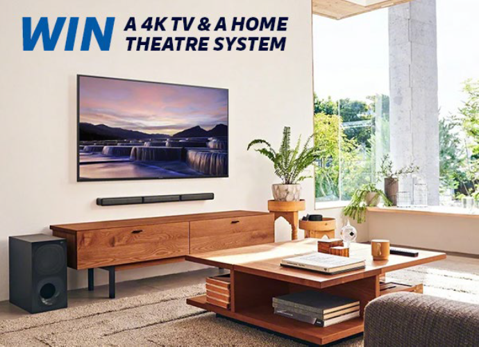 Image of a Sony Home Theatre system in a living room