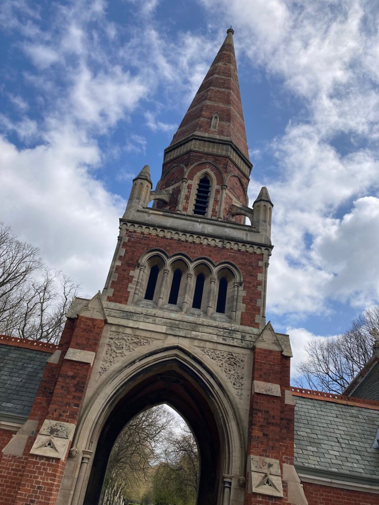 The newly restored town at Scartho Cemetery Chapel.