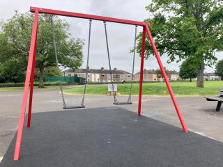 New swings at Duke of York Gardens in Grimsby