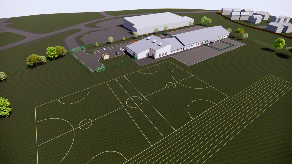 An artists impression of the school plans