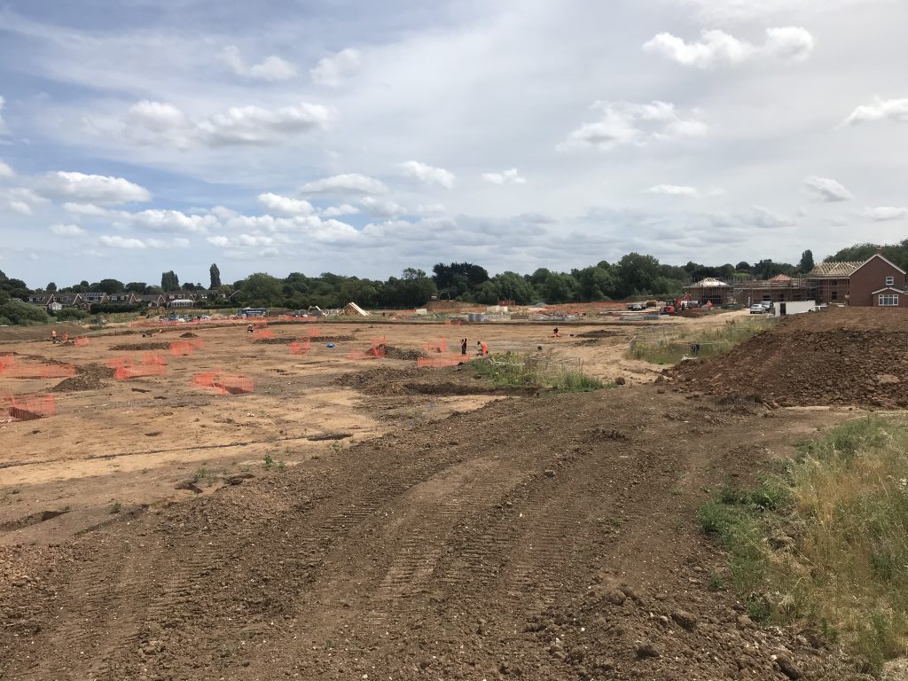 View across the archaeological site