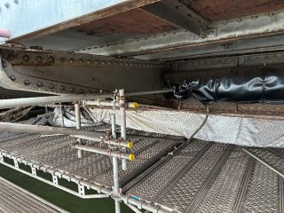 Cleaning on the underside of footway ongoing