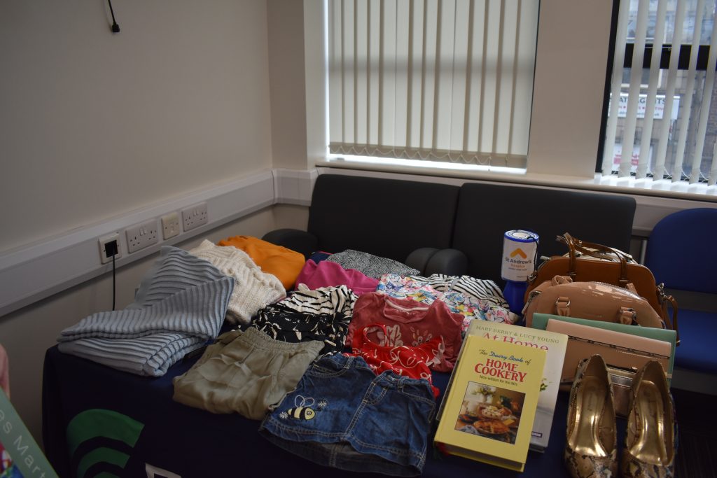 Donations for the pop up hospice event.