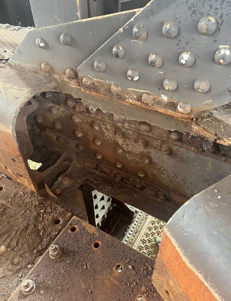 Corrosion on Corporation Bridge