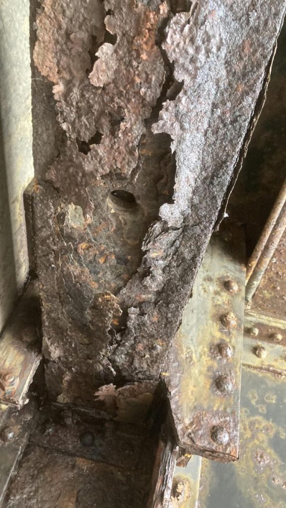 Corrosion on Corporation Bridge