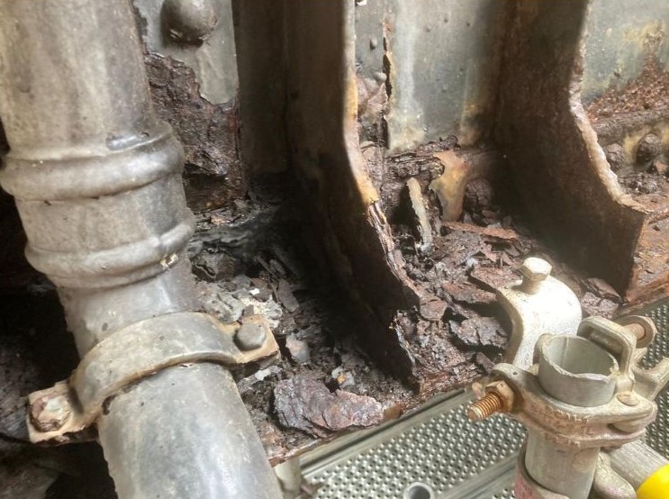 Corrosion on Corporation Bridge