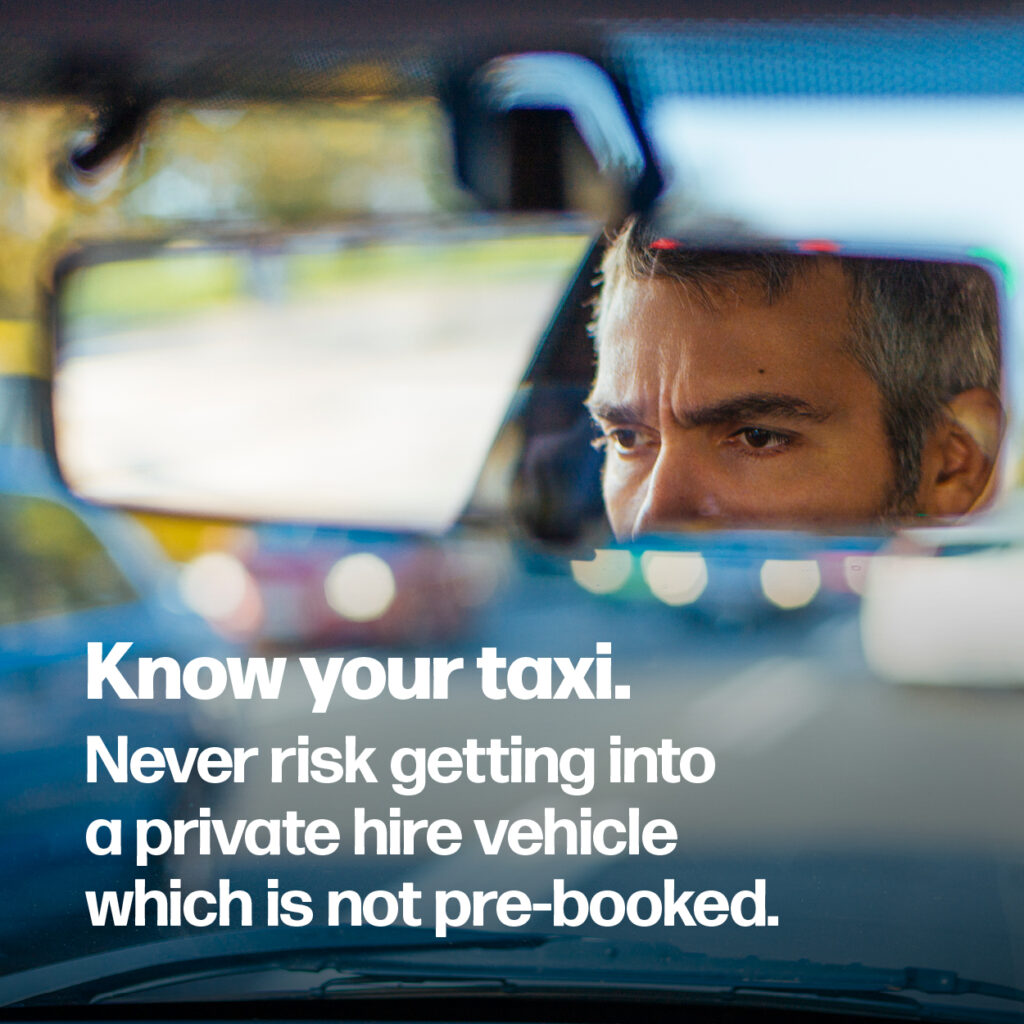 Stay safe taxi graphic