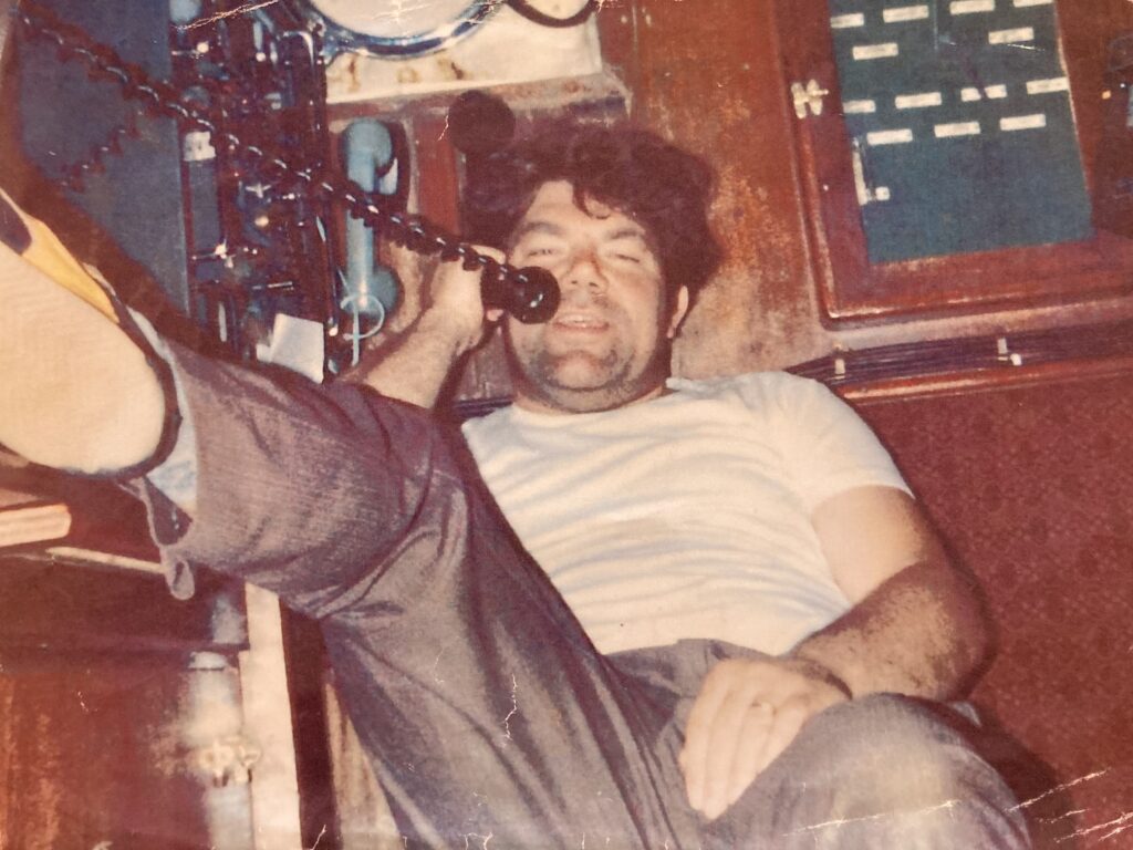 Dennis Avery, former Ross Tiger skipper and now trawler guide - from the Fred Powles Collection