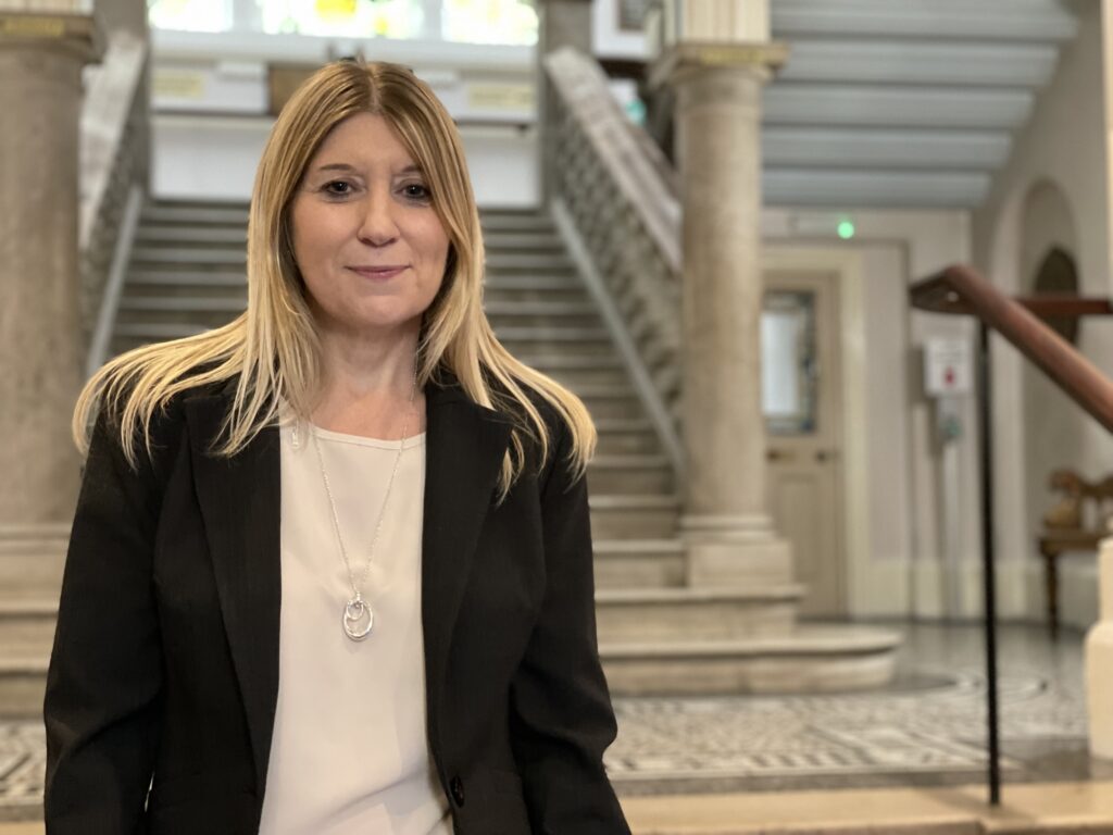 Ann-Marie pictured at Grimsby Town Hall