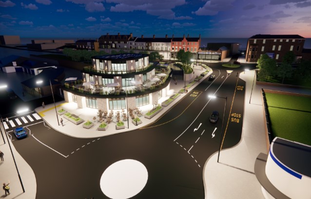 Artist impression of Sea Road, Cleethorpes